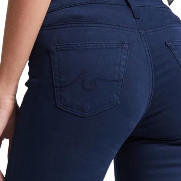 Adriano Goldschmeid Night Blue Feather Corduroy Super Skinny Leggings Pants - Picture 5 of 16